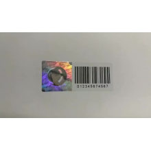 Custom design anti-counterfeiting barcode 3d hologram security sticker with serial number